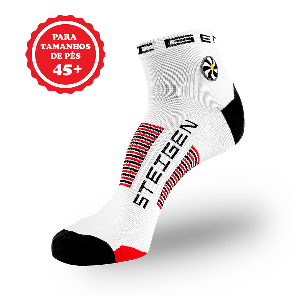 Meia Steigen Cano Baixo Tamanho 45+ White