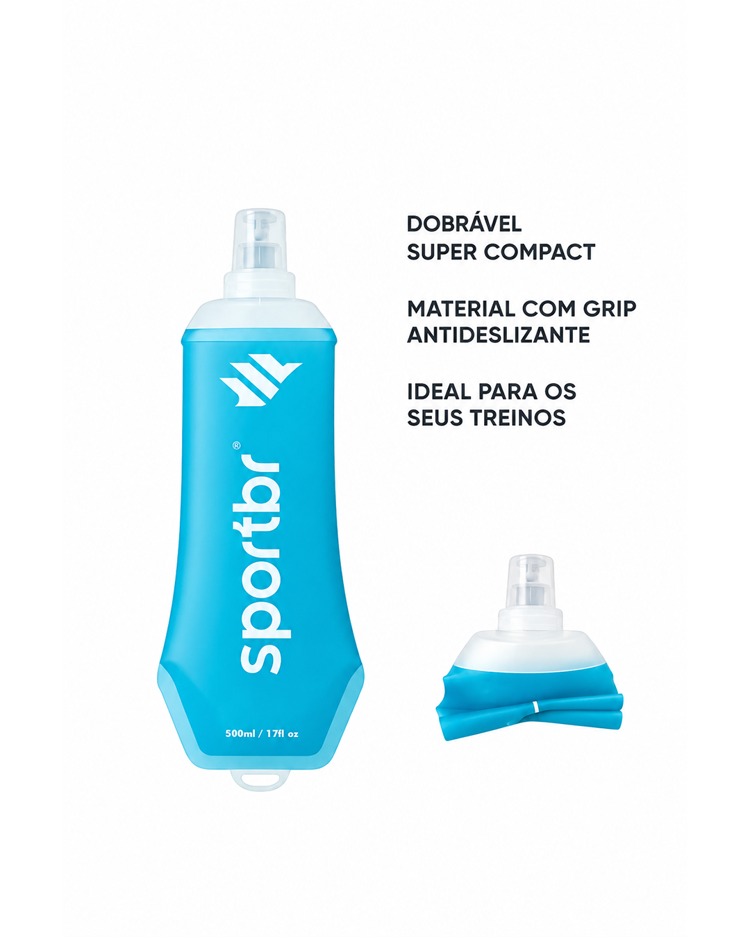 Garrafa Dobrável Soft Flask 500 ml - SPORTBR