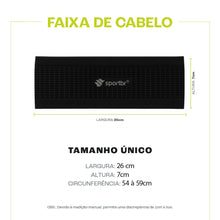 Faixa de Cabelo Headband Sportbr - Preta