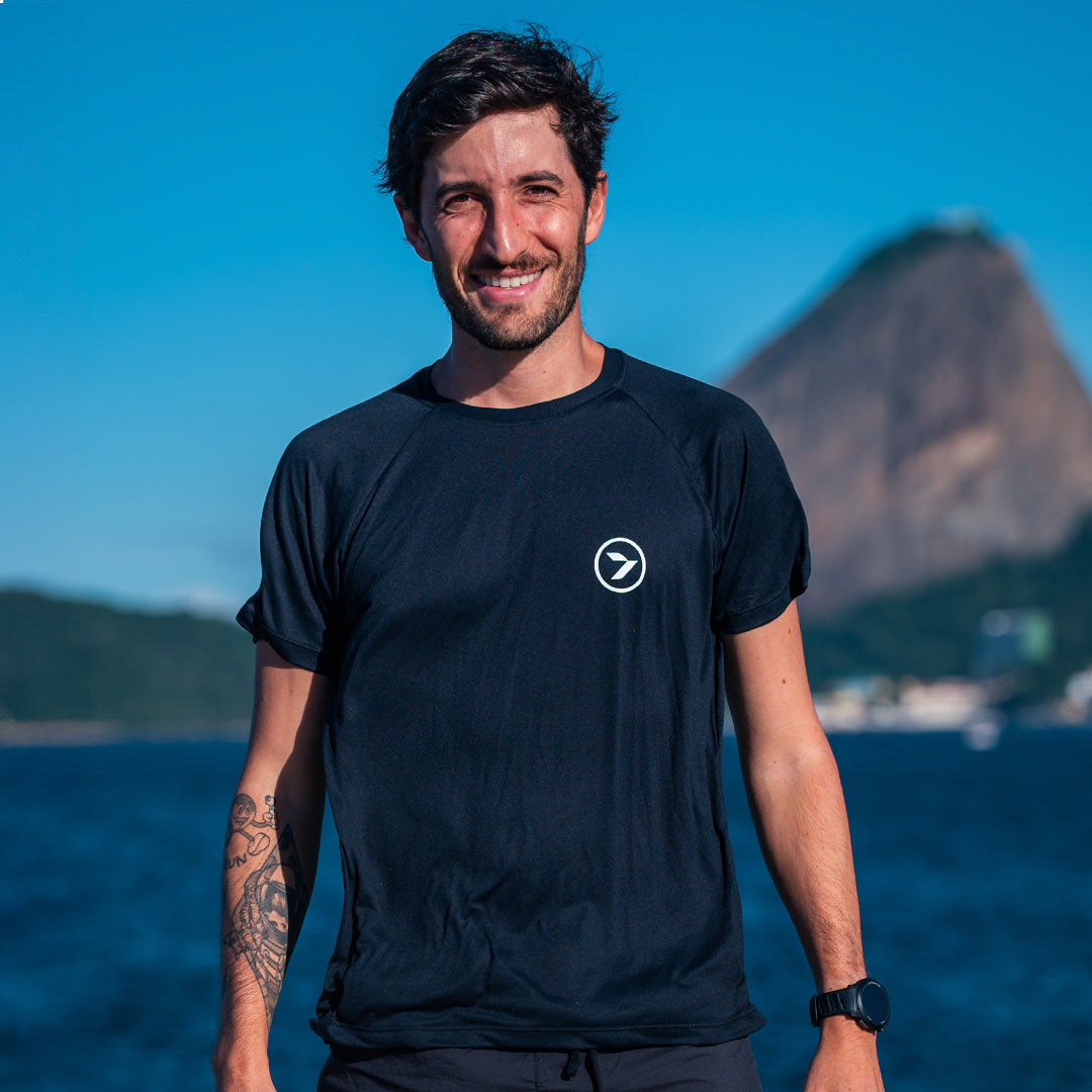 Camiseta Masculina Julia Sette Pace - Preta