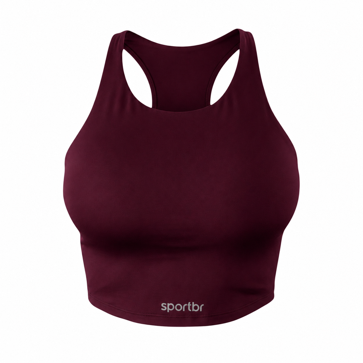 Top Cropped para Corrida Feminino - SPORTBR - Vinho