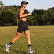 Bermuda de Compressão Feminina Para Corrida 6 Bolsos - Sportbr - Preta