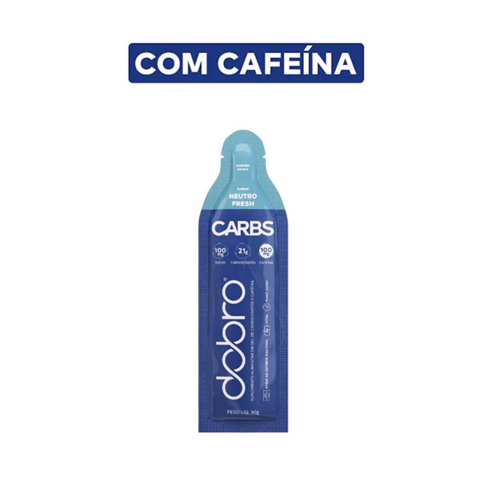 Sachê Carbs Gel 30g Dobro - Sabor Neutro Fresh com Cafeína
