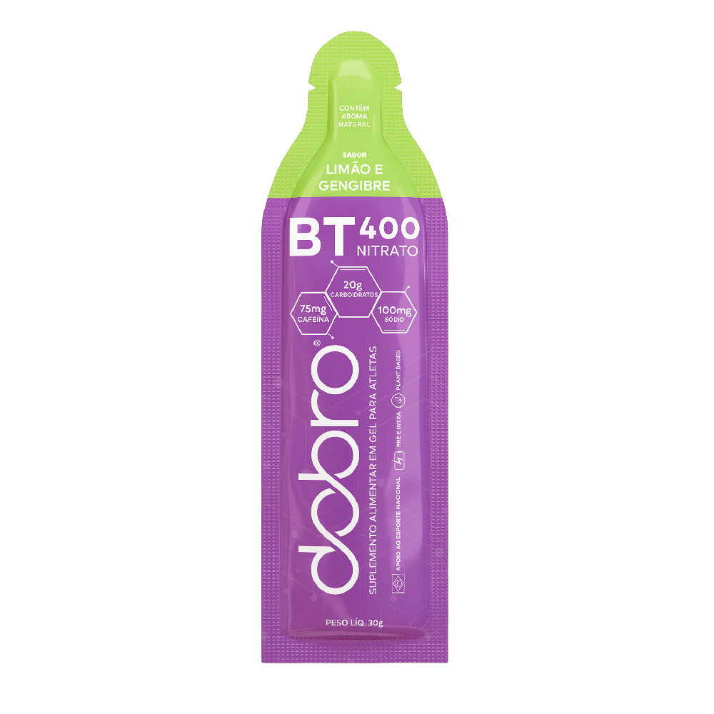 Sachê BT 400 Nitrato Gel 30g DOBRO - Sabor Limão e Gengibre