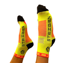 Meia Steigen cano baixo - Fluro Yellow