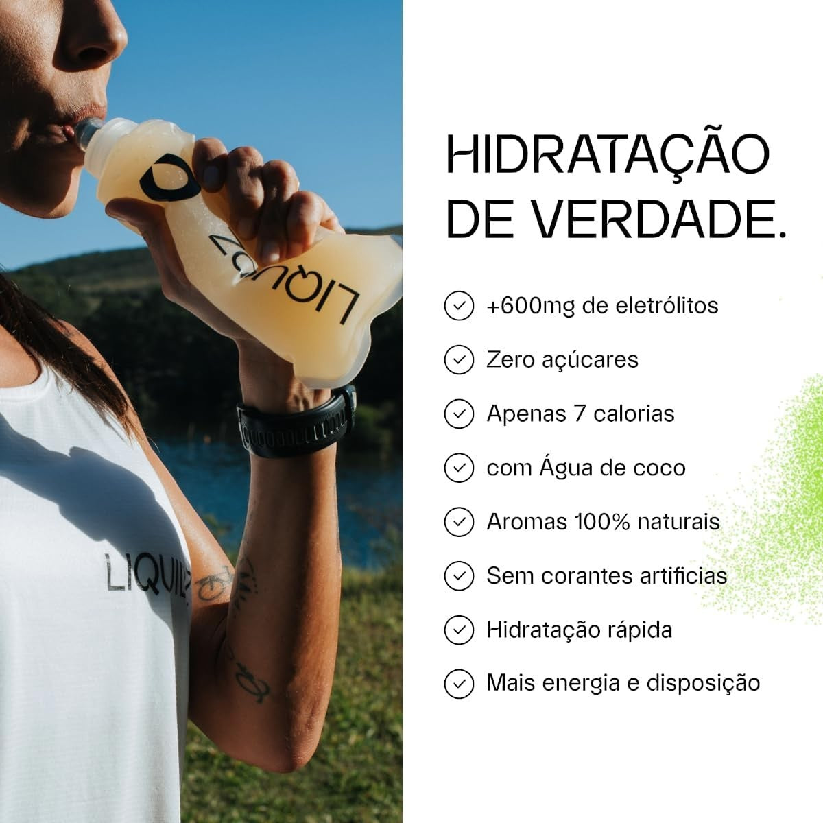 Sachê LIQUIDZ Eletrólitos em Pó 5 g - Sabor Morango com Kiwi