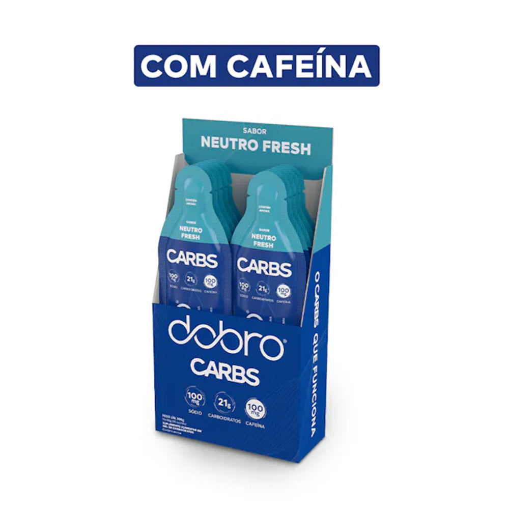 Caixa 10 Sachês Carbs Gel 30g Dobro - Sabor Neutro Fresh com