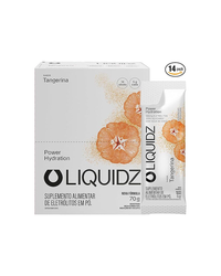 Caixa 14 Sachês LIQUIDZ Eletrólitos em Pó 5 g - Sabor Tangerina