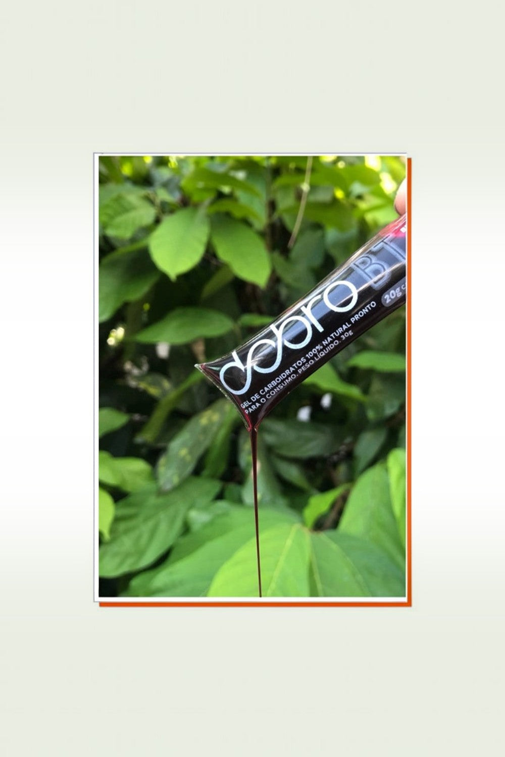 Sachê de gel de carboidrato natural SPORTBR DOBRO sabor beterraba com acerola com textura líquida e leve