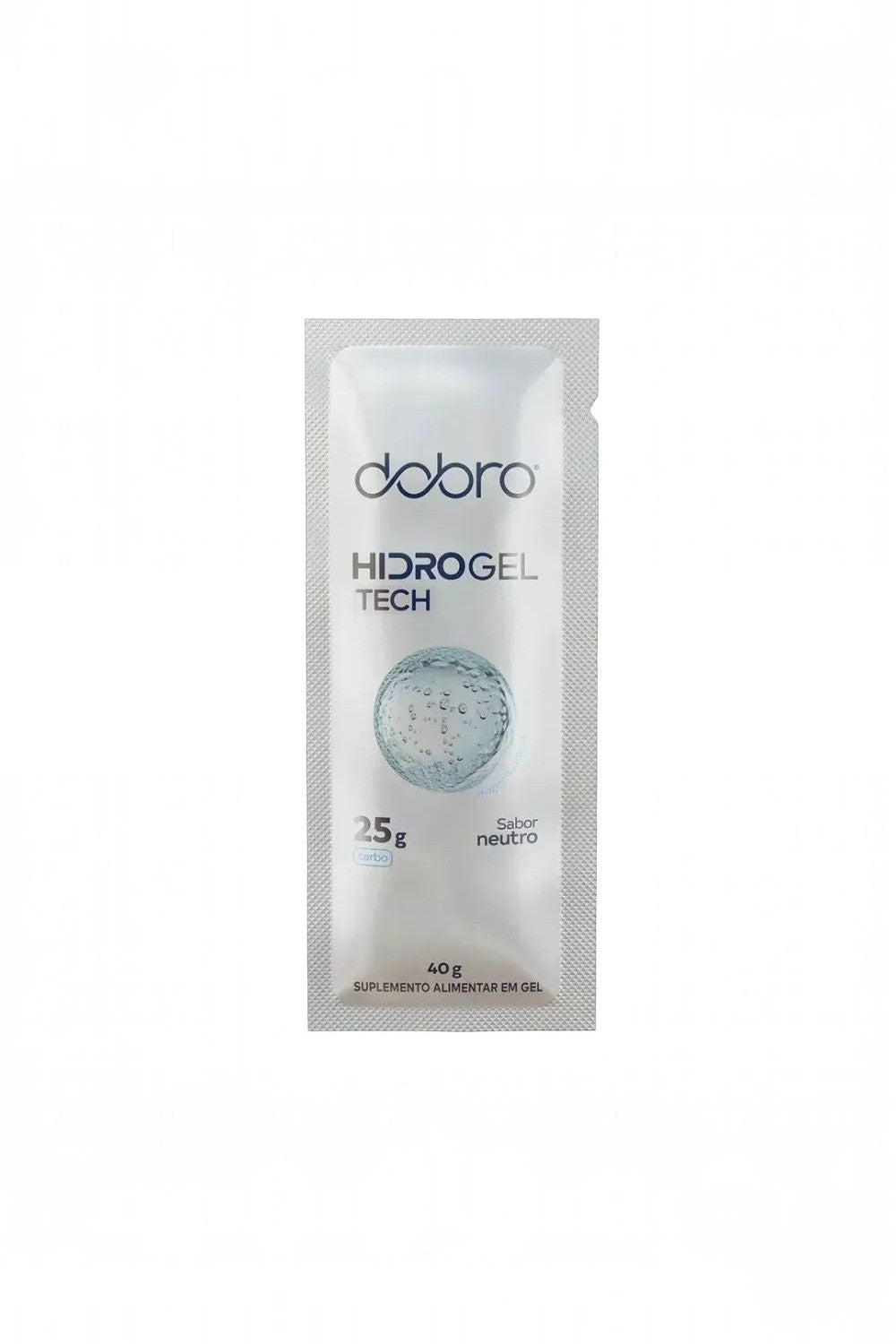 Sachê de Hidro Gel Tech Dobro sabor neutro, 40g, suplemento energético fluido para performance na SPORTBR.