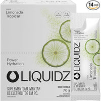 Caixa 14 Sachês LIQUIDZ Eletrólitos em Pó 5 g - Sabor Limonada Tropical