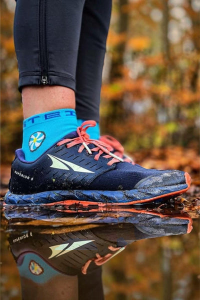 Meia para Corrida Steigen cano baixo - Breezy Blue