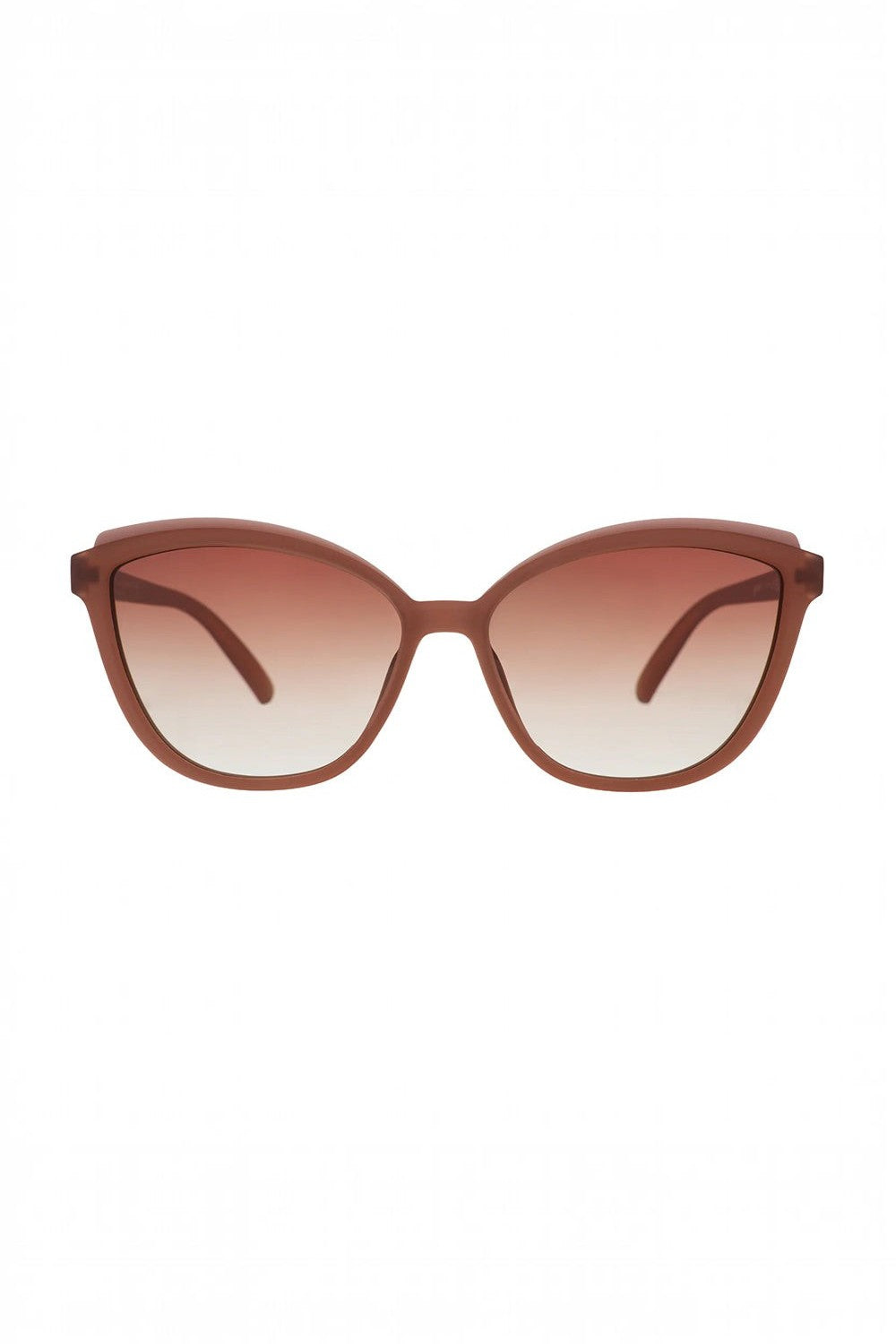Óculos de sol SPORTBR Goodr Pounce G cat-eye marrom espresso com lentes degradê polarizadas e proteção UV400.