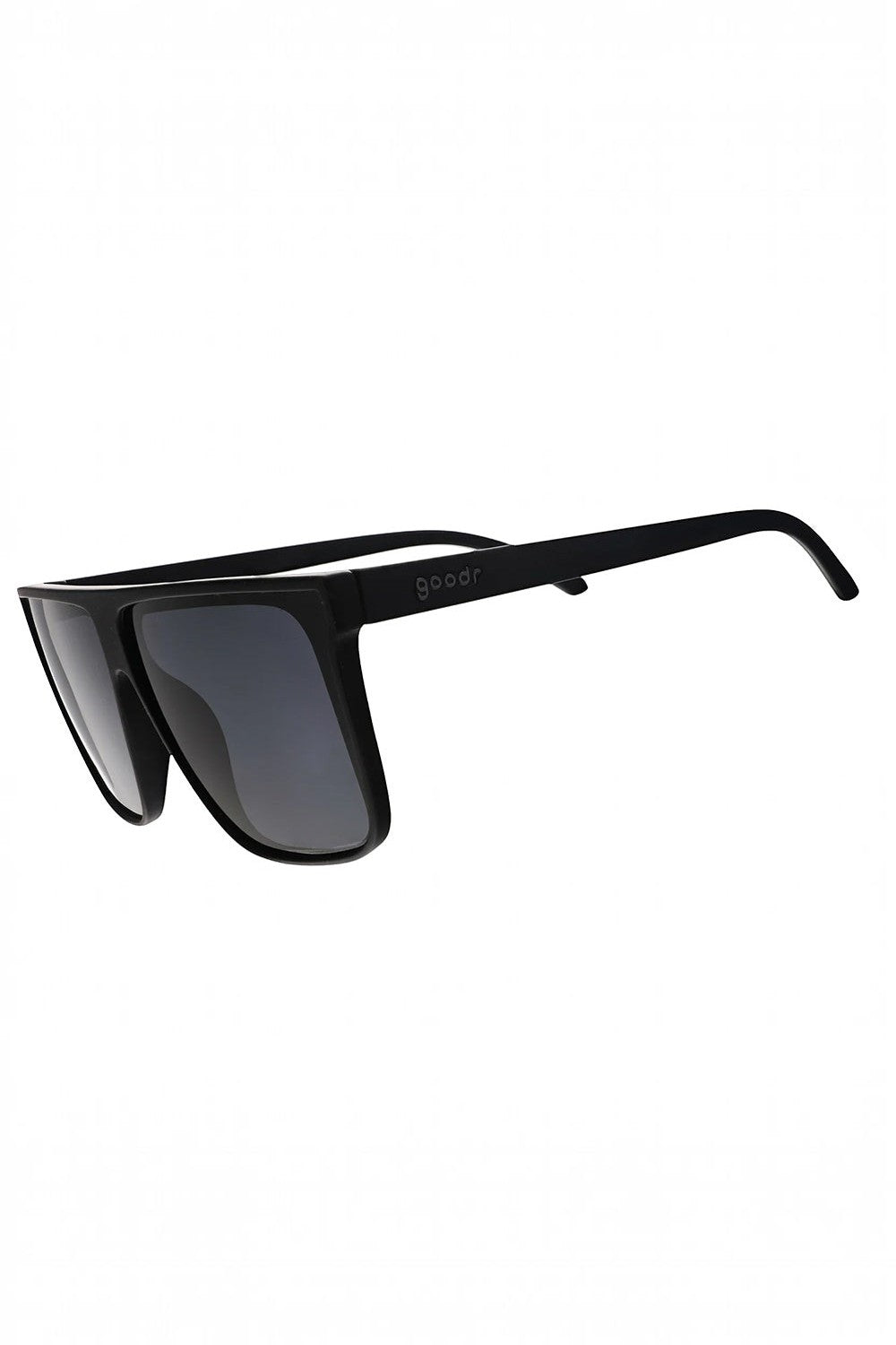 Óculos de sol SPORTBR Goodr Fashion Week Dropout preto com lentes polarizadas, design leve para corrida.