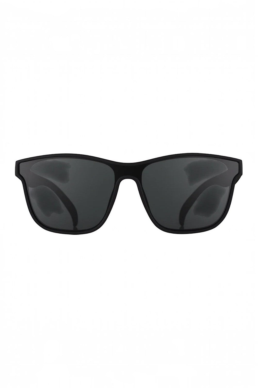 Óculos de sol SPORTBR Goodr The Future is Void preto com lentes polarizadas, ideal para corrida e esportes ao ar livre.