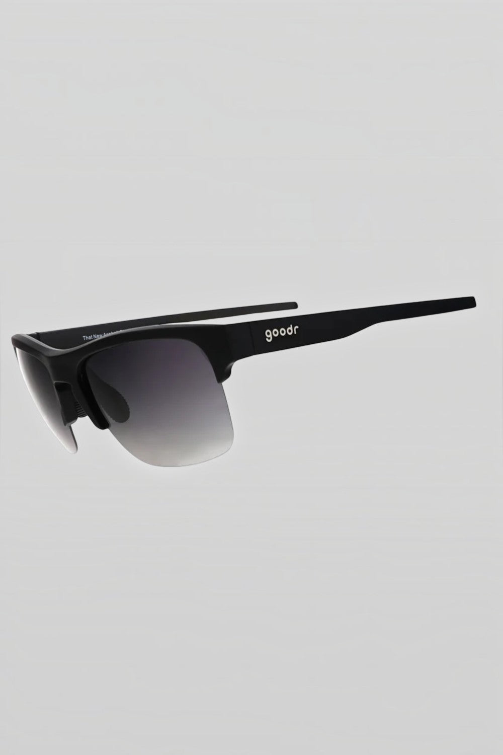 Óculos de sol esportivos pretos SPORTBR Goodr com lentes polarizadas, ideais para corrida e atividades ao ar livre.