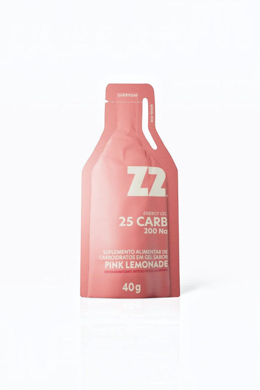 Sachê de gel de carboidrato SPORTBR Z2 sabor Pink Lemonade de 40g com 25g de carboidratos e sódio para performance