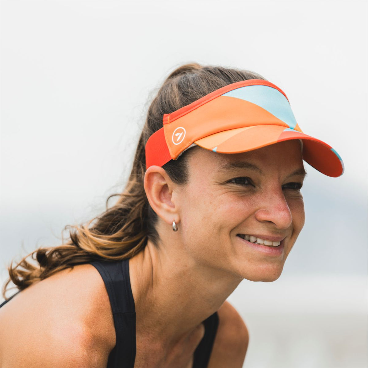 Viseira para Corrida com Elástico e Ajuste Sportbr - Julia Sette Laranja