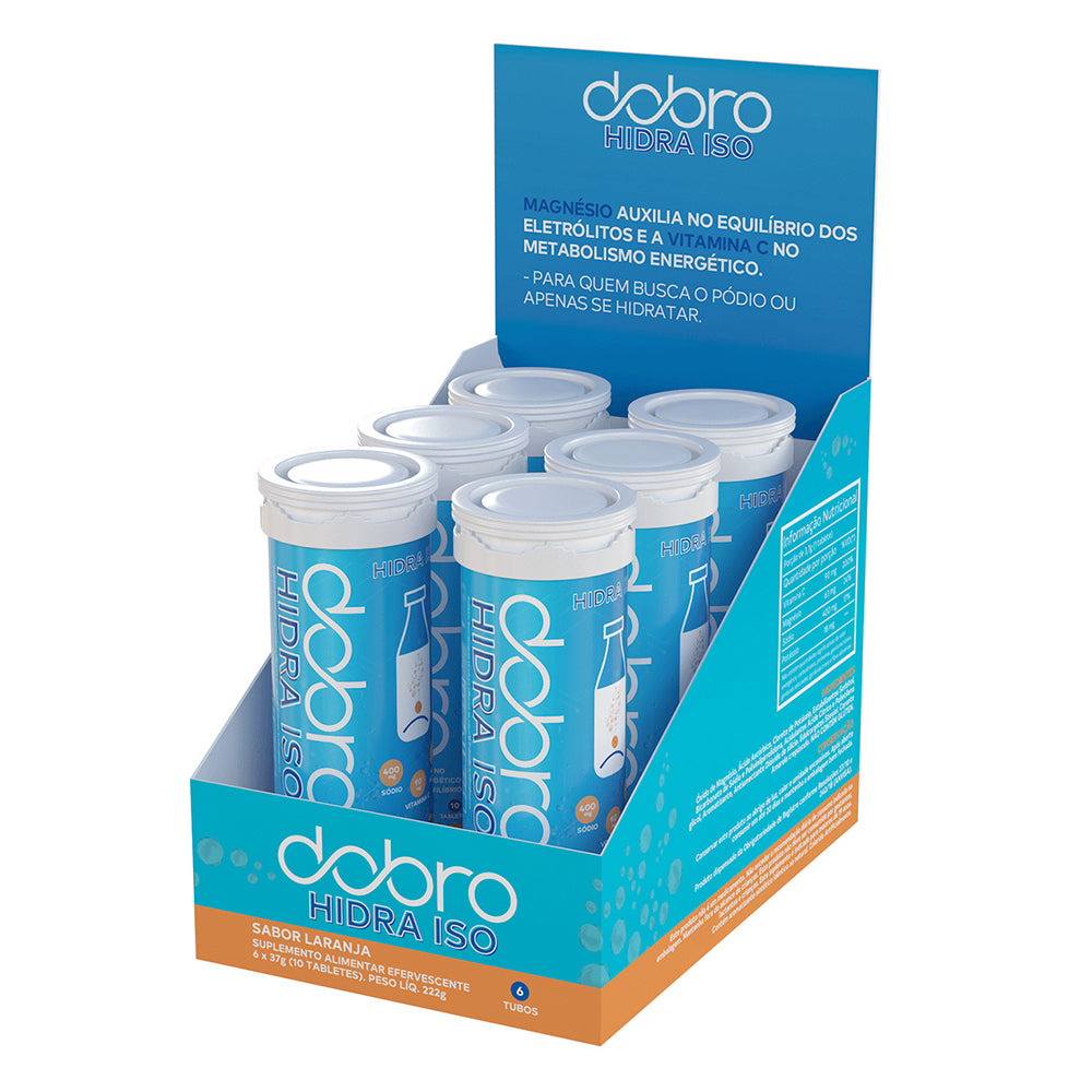 Caixa 6 unidades Hidra Iso Repositor Eletrolítico DOBRO - Laranja