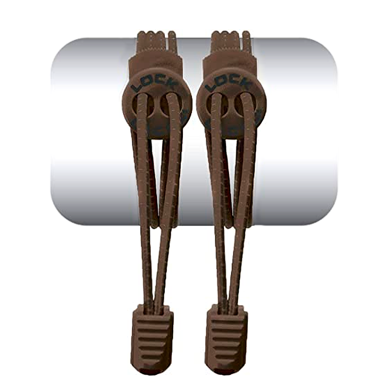Cadarço Elastico Lock Laces - Marrom