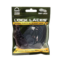 Cadarço Elastico para Bota Lock Laces - Preto Liso