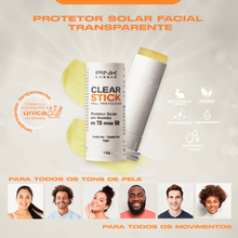 Protetor Facial Transparente Clear Stick Full Protection 12g - Pink Cheeks