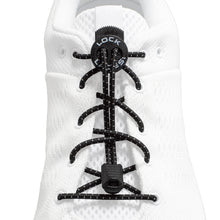 Cadarço Elástico Lock Laces - Preto Refletivo