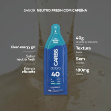 Sachê Carbs Gel 40 Dobro 55g - Sabor Neutro Fresh com Cafeína