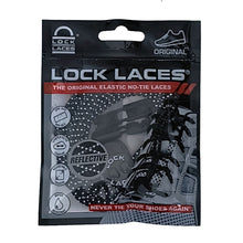 Cadarço Elástico Lock Laces - Preto Refletivo