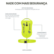 Bóia e Sinalizador para Natação em Mar Aberto - SPORTBR - Amarela