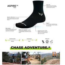 Meia de Compressão Swiftwick Aspire Four Cano Médio - Branca