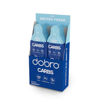 Caixa 10 Sachês Carbs Gel 30g Dobro - Sabor Neutro Fresh