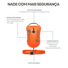 Bóia de Sinalização para Natação em Águas Abertas SPORTBR 15L –  Laranja