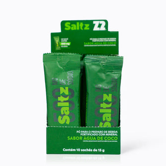 Caixa 10 Sachês Saltz 500 Z2 15g - Sabor Água de Coco