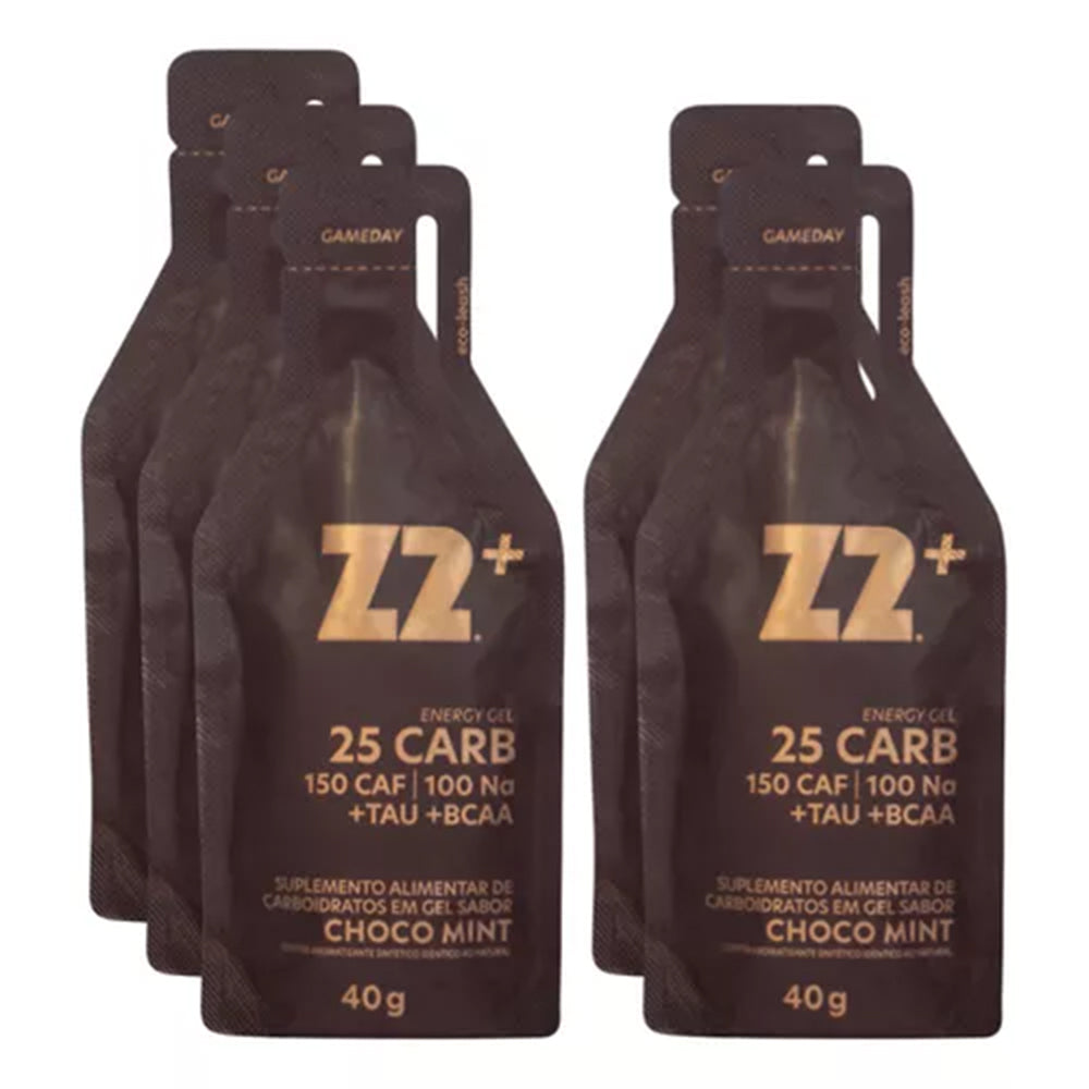 Caixa 10 Sachês Energy Gel Z2+ 40g - Sabor Choco Mint 25 CARB