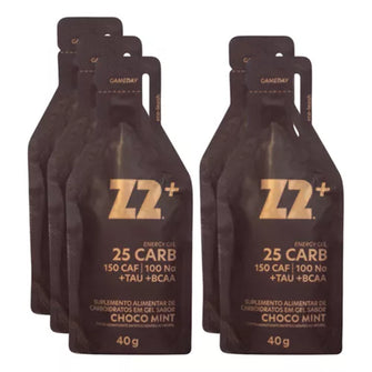 Caixa 10 Sachês Energy Gel Z2+ 40g - Sabor Choco Mint 25 CARB
