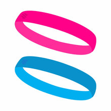 Faixa de Cabelo Headband com Silicone 2 unidades - SPORTBR - Rosa e Azul