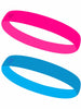 Faixa de Cabelo Headband com Silicone 2 unidades - SPORTBR - Rosa e Azul