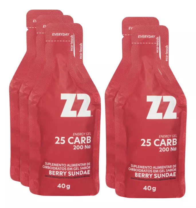 Caixa 10 Sachês Energy Gel Z2 40g - Berry Sundae 25 Carb– SPORTBR