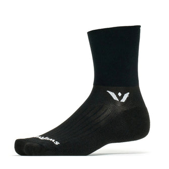 Meia de Compressão Swiftwick Aspire Four Cano Médio - Preta