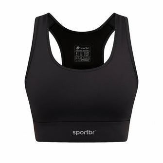 Top Camilla SPORTBR Alta Sustentação e Compressão - Preto