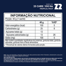 Sachê Energy Gel Z2 40g - Tropical Fruit 25 CARB