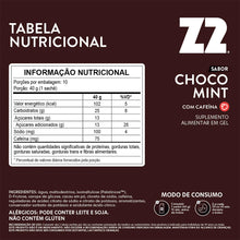 Caixa 10 Sachês Energy Gel Z2 40g - Sabor Choco Mint