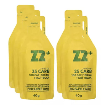 Caixa 10 Sachês Energy Gel Z2+ 40g - Sabor Pineapple Mint 25 CARB