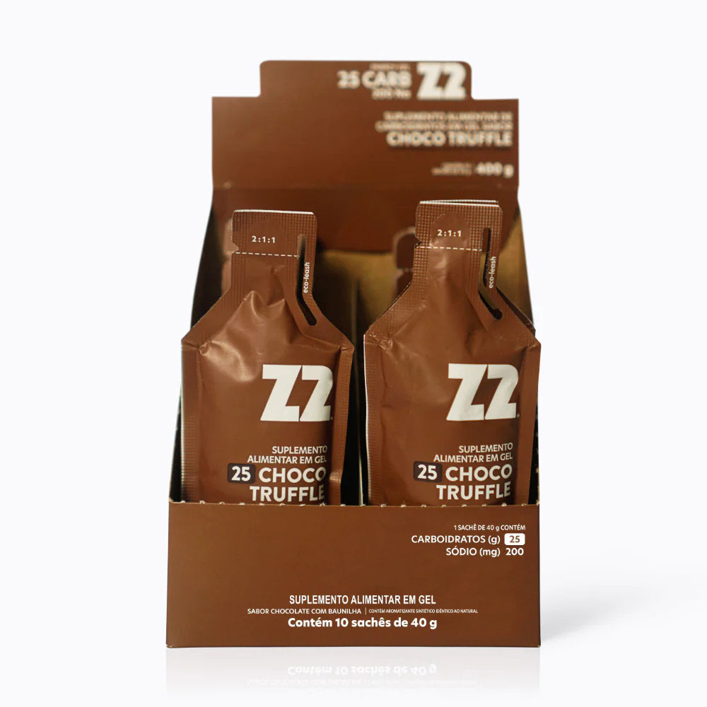Caixa 10 Sachês Energy Gel Z2 40g - Sabor Choco Truffle 25 CARB