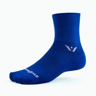 Meia de Compressão Swiftwick Aspire Four Cano Médio - Azul Cobalto