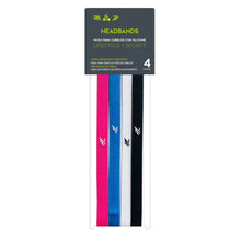 Faixa de Cabelo Headband com Silicone 4 unidades - SPORTBR - Coloridas