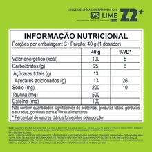 Sachê Energy Gel Z2+ Flask 120g - Sabor Lime 75 Carb