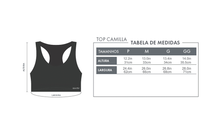 Top Camilla SPORTBR Alta Sustentação e Compressão - Preto