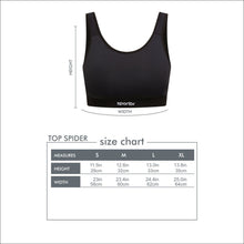 Top Spider SPORTBR Alta Sustentação - Preto